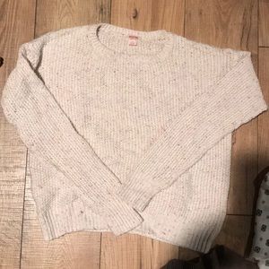 Mossimo cream w colored speckles sweater
